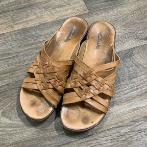 Clark’s sandals with wedge heel